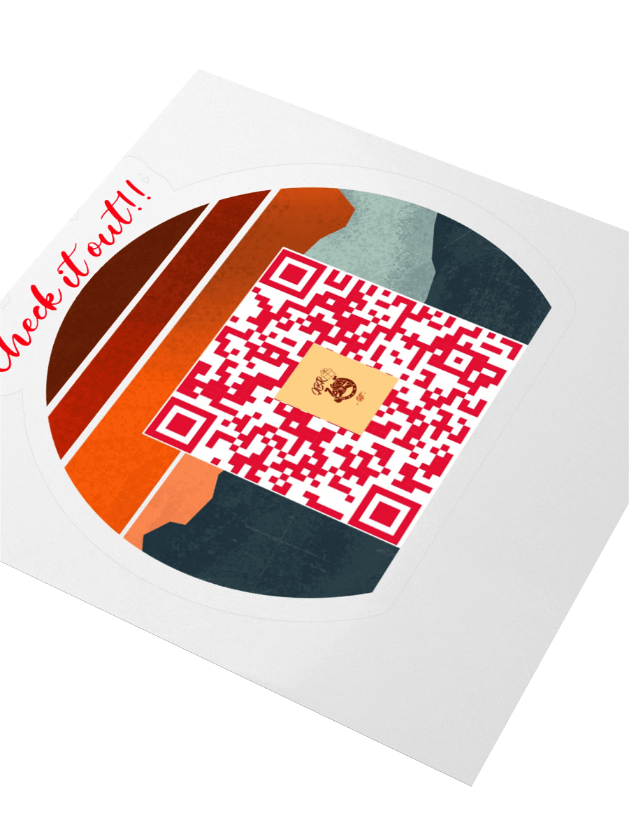 Sunset QR Code Sticker product image (9)