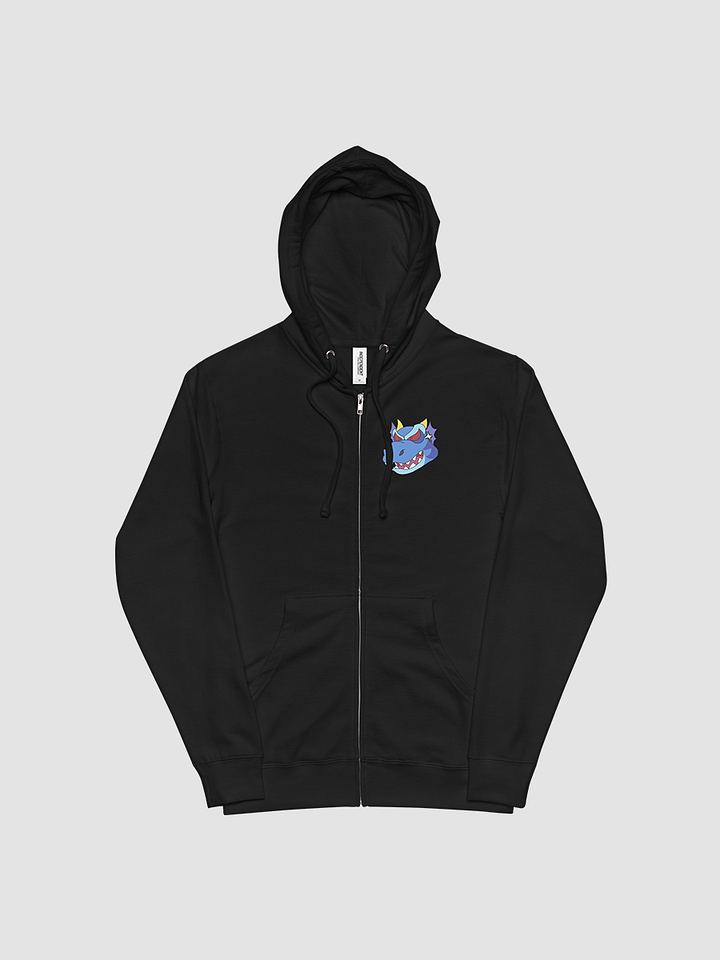 Angry Blue Dragon Fleece Zip Up Hoodie product image (1)