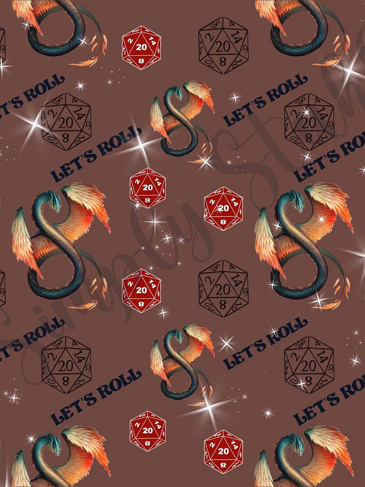 Dice and Dragons Seamless Pattern product image (1)