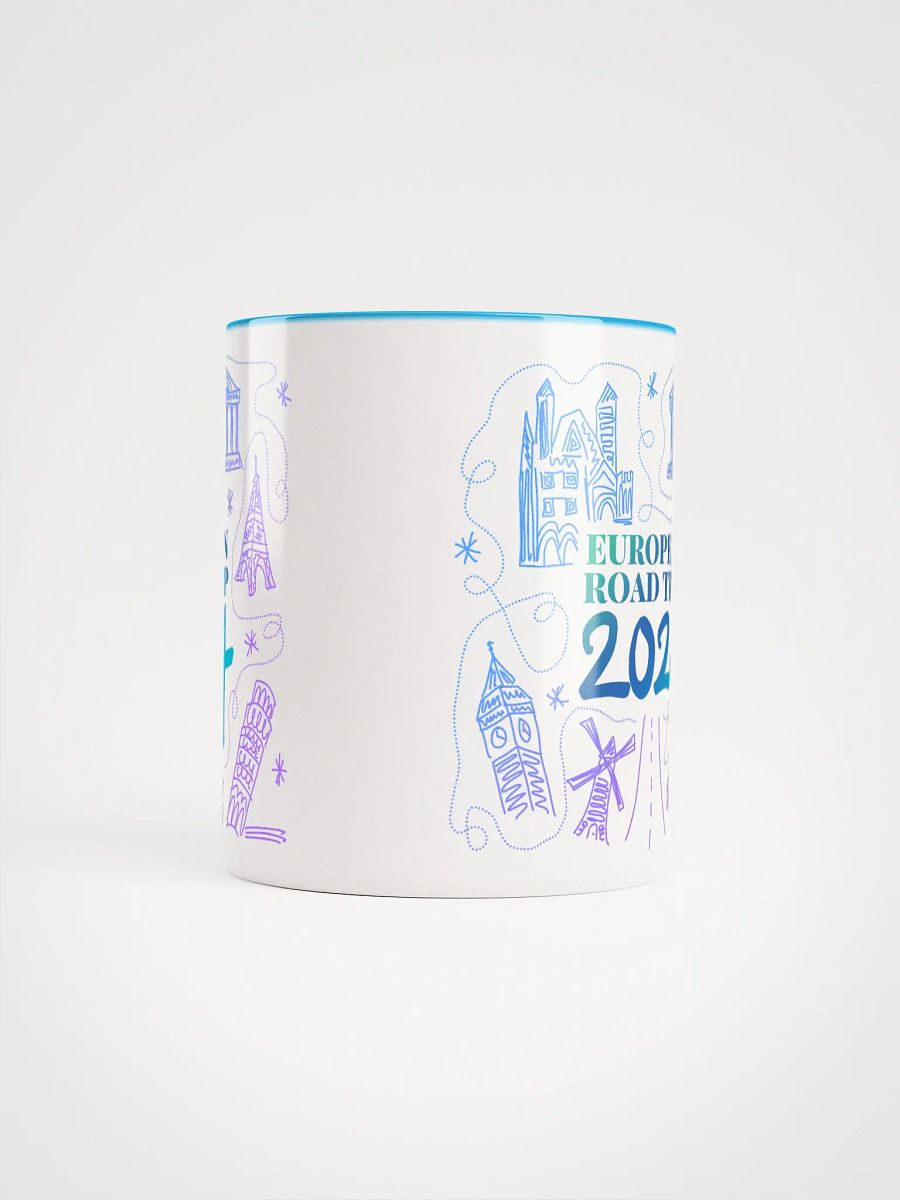 European Road Trip Souvenir Mug (Cool Colors) (11oz) product image (5)