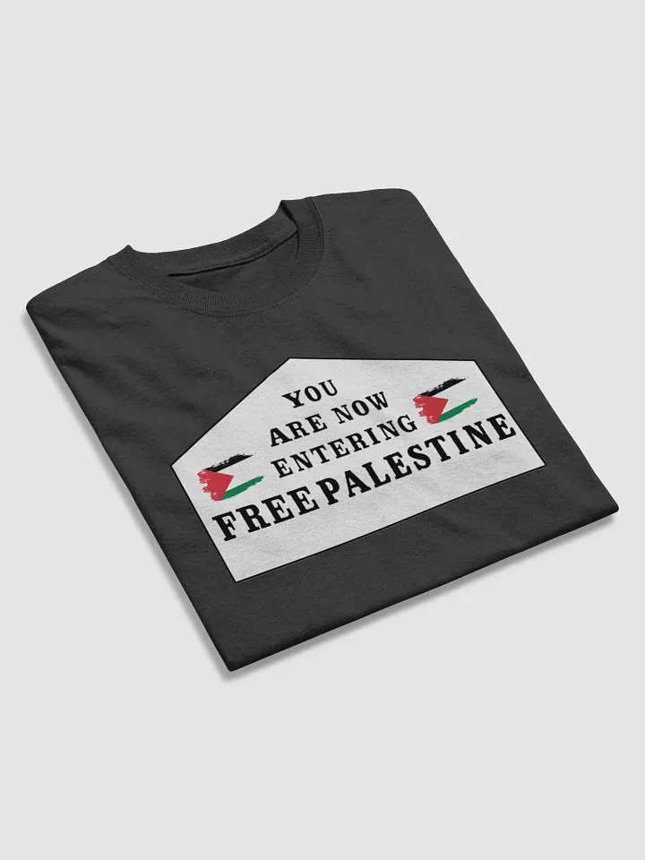 You Are Now Entering Free Palestine Classic T-Shirt [Fundraiser] product image (2)