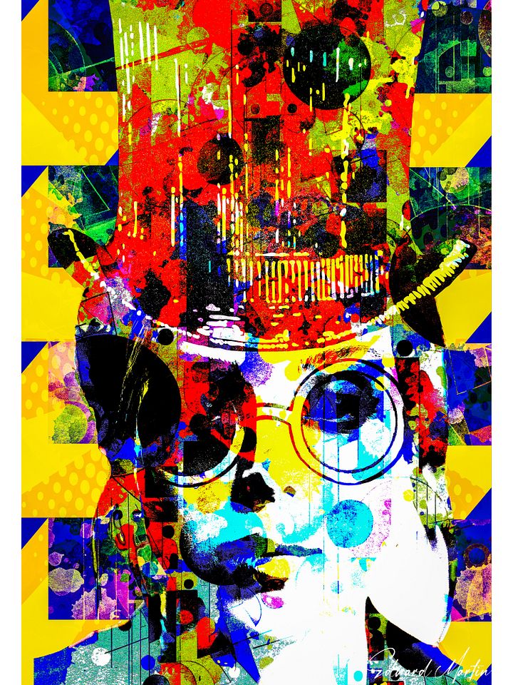 'Picadilly' by Edward Martin: Mixed Media Collage Print product image (1)
