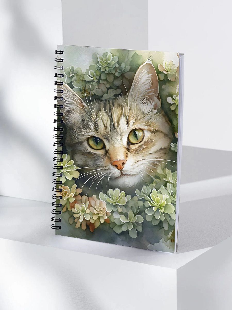 Sedum Cat Spiral Notebook product image (4)
