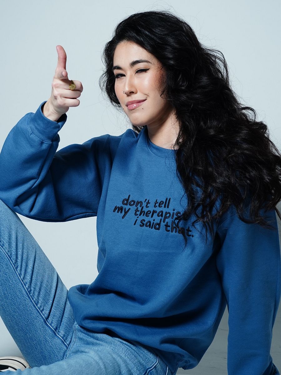 Conducive Crewneck Sweatshirt (Embroidered - Light Thread) product image (8)
