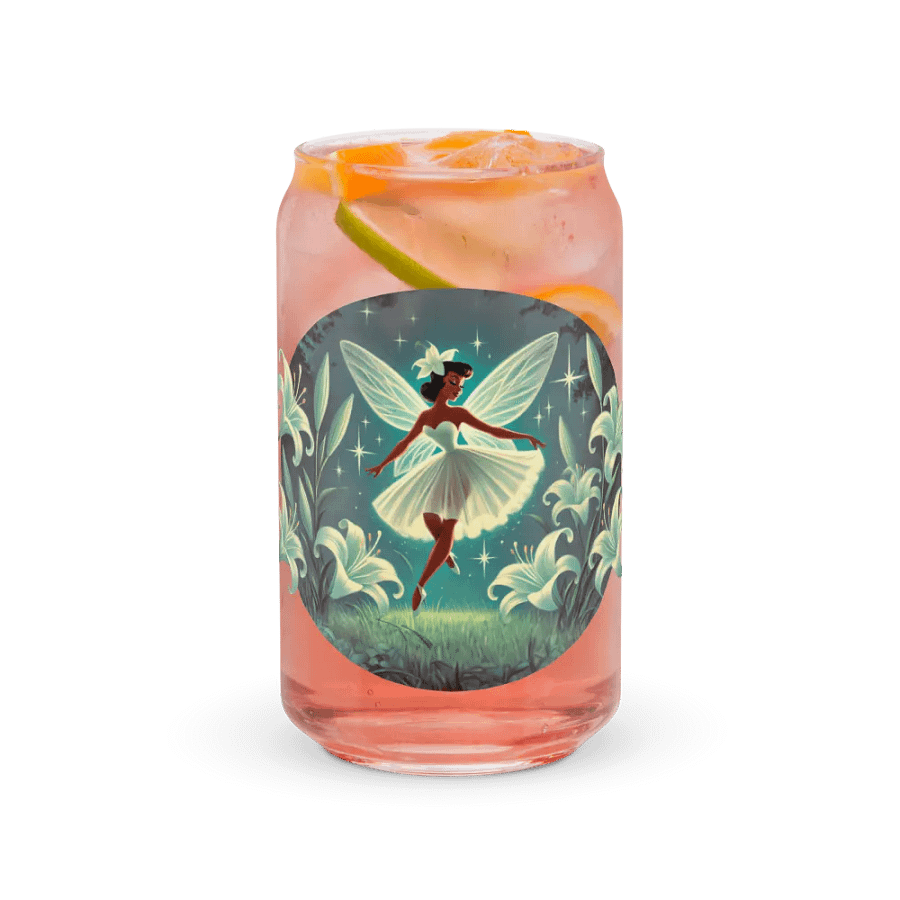 Enchanted Lily Fairy Glass with Optional Bamboo Lid and Straw product image (37)