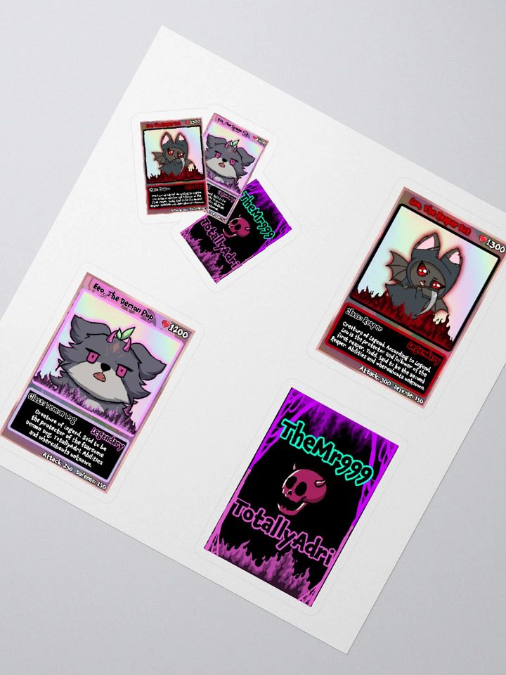 Creatures of Legend, Hell Cardz Collection Large 4-Pack Stickers product image (2)