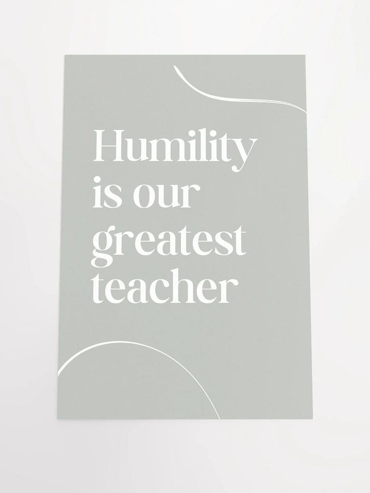 Humility Teacher Poster product image (1)