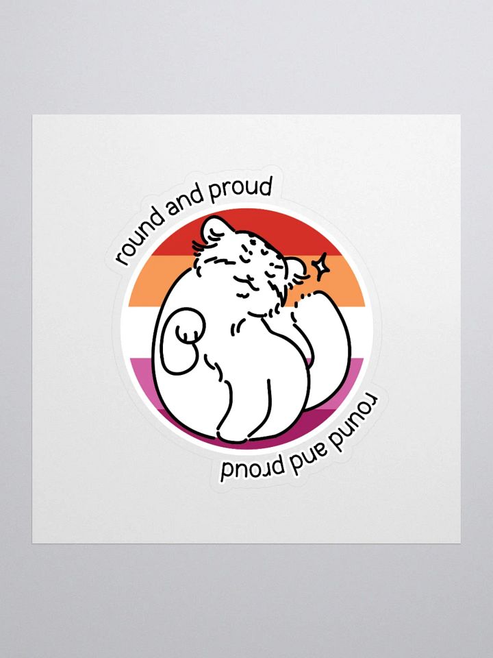 Round and Proud Manul Lesbian Version - Sticker product image (2)
