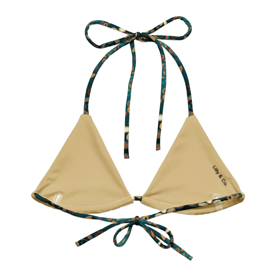 Boho Chic Paisley Paradise String Bikini Top product image (1)