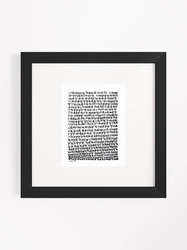 nappyhead ho's Panel Card Print Framed product image (1)