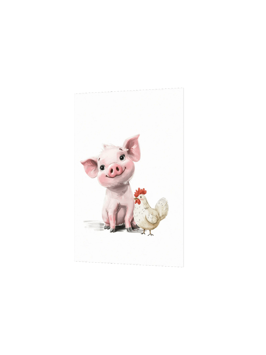 Little Pink Pig and Chicken, Farm Themed Nursery product image (3)