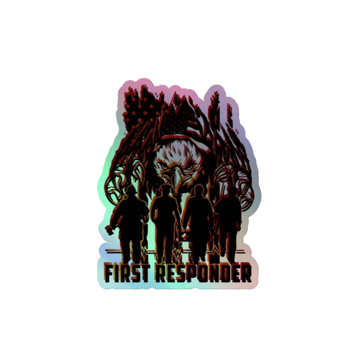 First Responder Heroes Holographic Sticker Set product image (2)