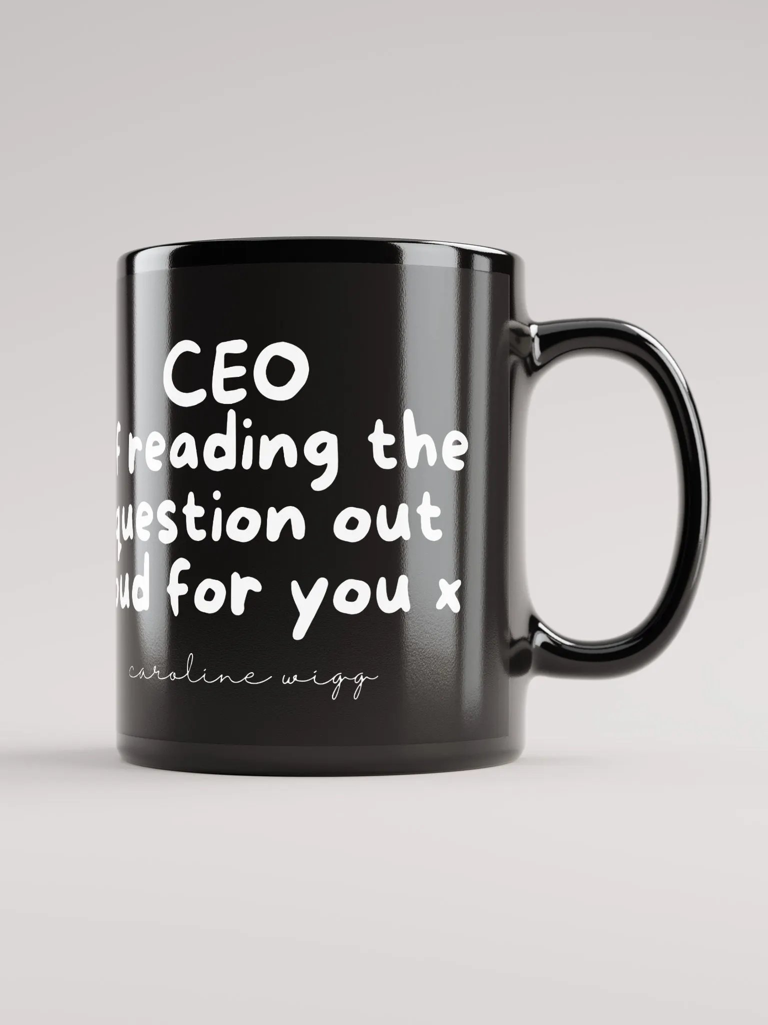 Reading The Question Aloud Mug - Black product image (2)