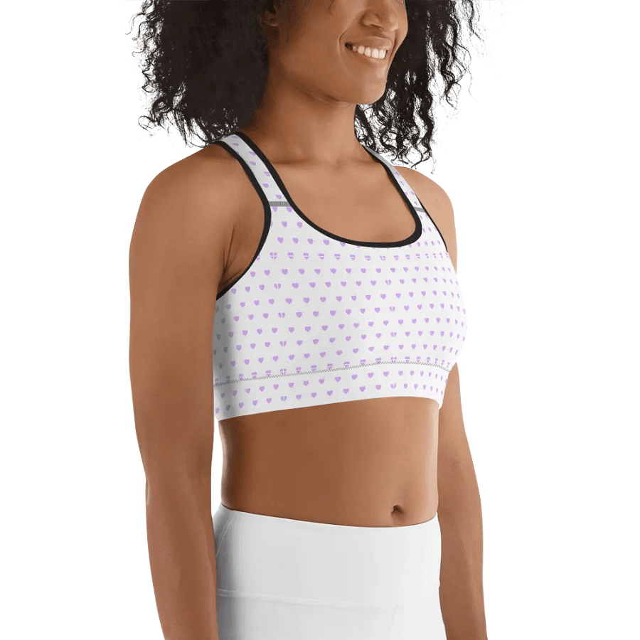 Pastel Heart Seamless Pattern Sports Bra - V11 product image (5)