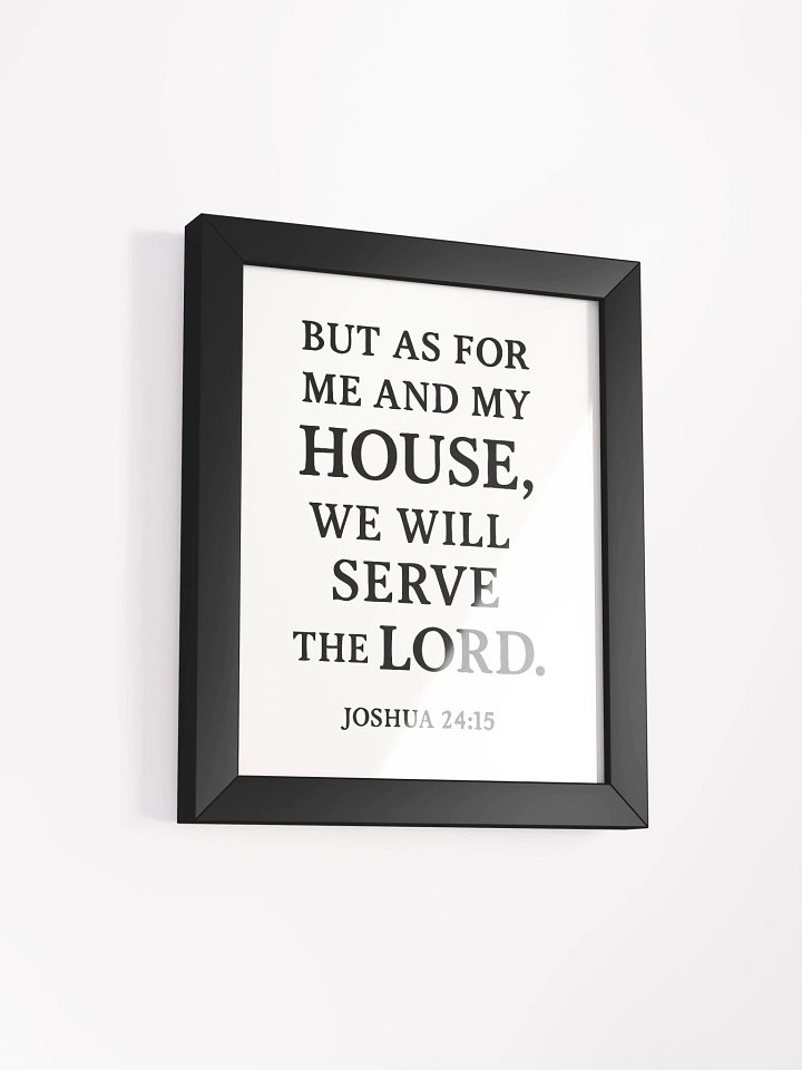 Joshua 24:15 Bible Verse Framed Poster product image (25)