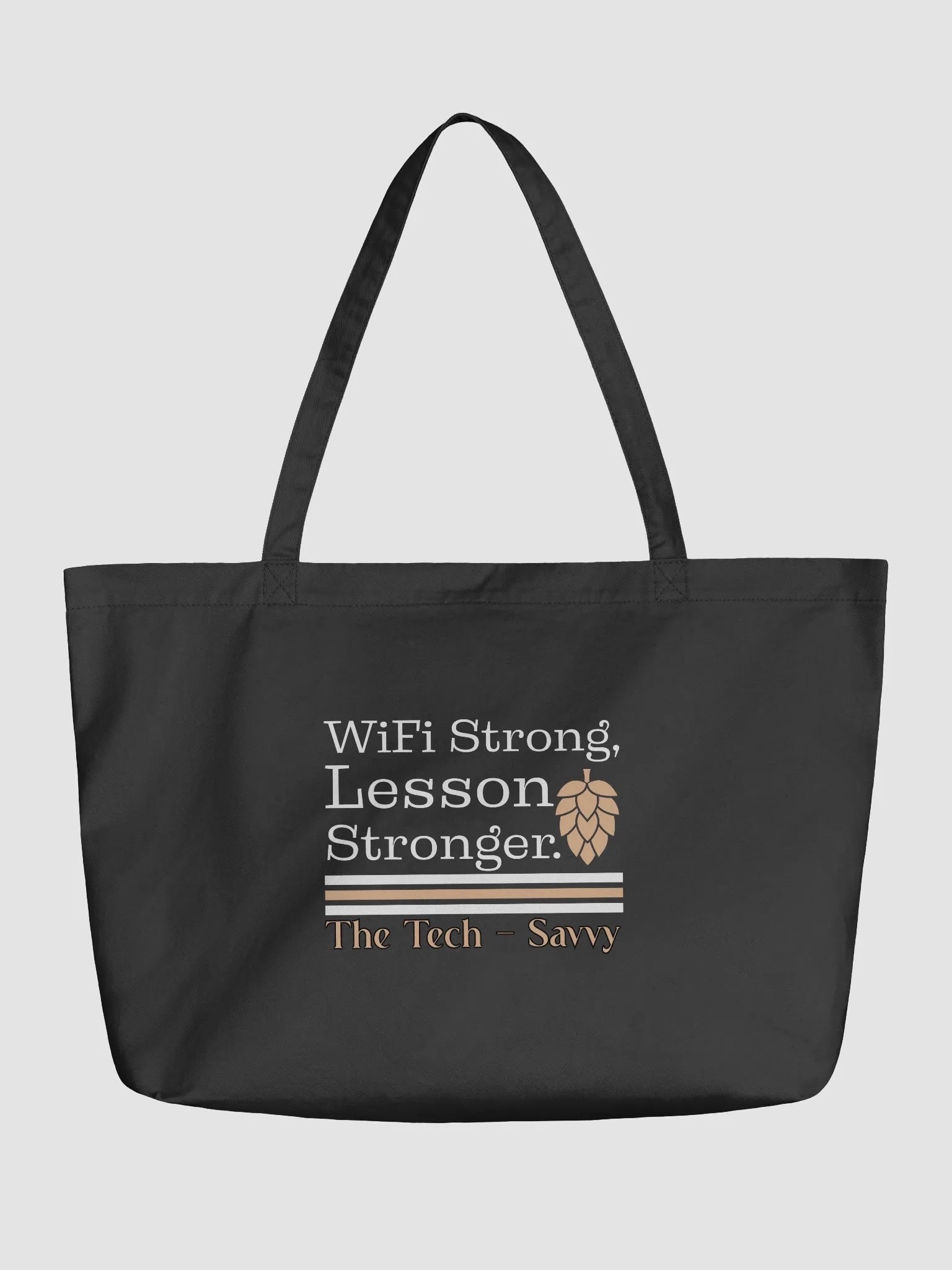 Wifi is Strong, Lesson Stronger, Teacher Student Eco Tote Bag product image (2)