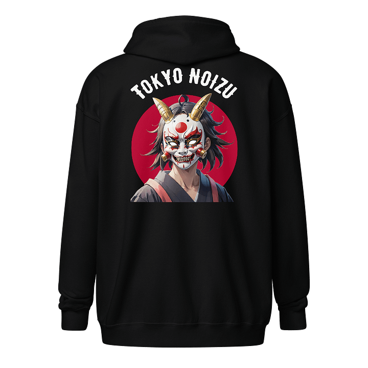 Japanese Demon Mask & Sun Zip Hoodie product image (1)