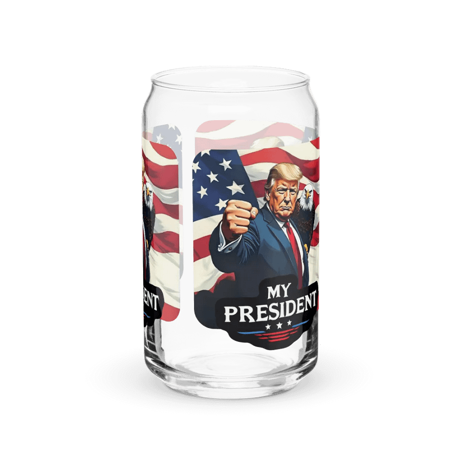 Can-Shaped Glass: Trump, My President, with Eagle product image (7)