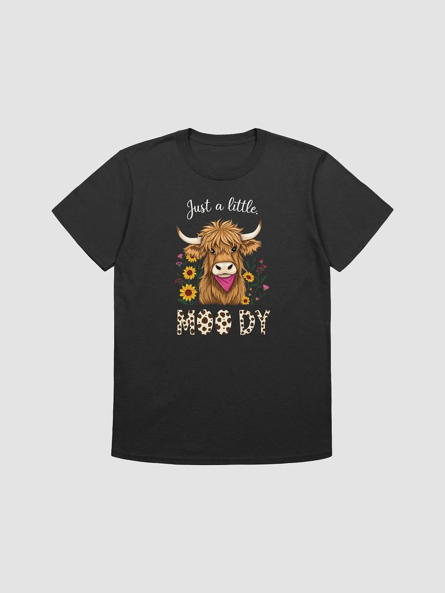 Just a Little Moody Highland Cow Easter Unisex Softstyle T-Shirt product image (4)
