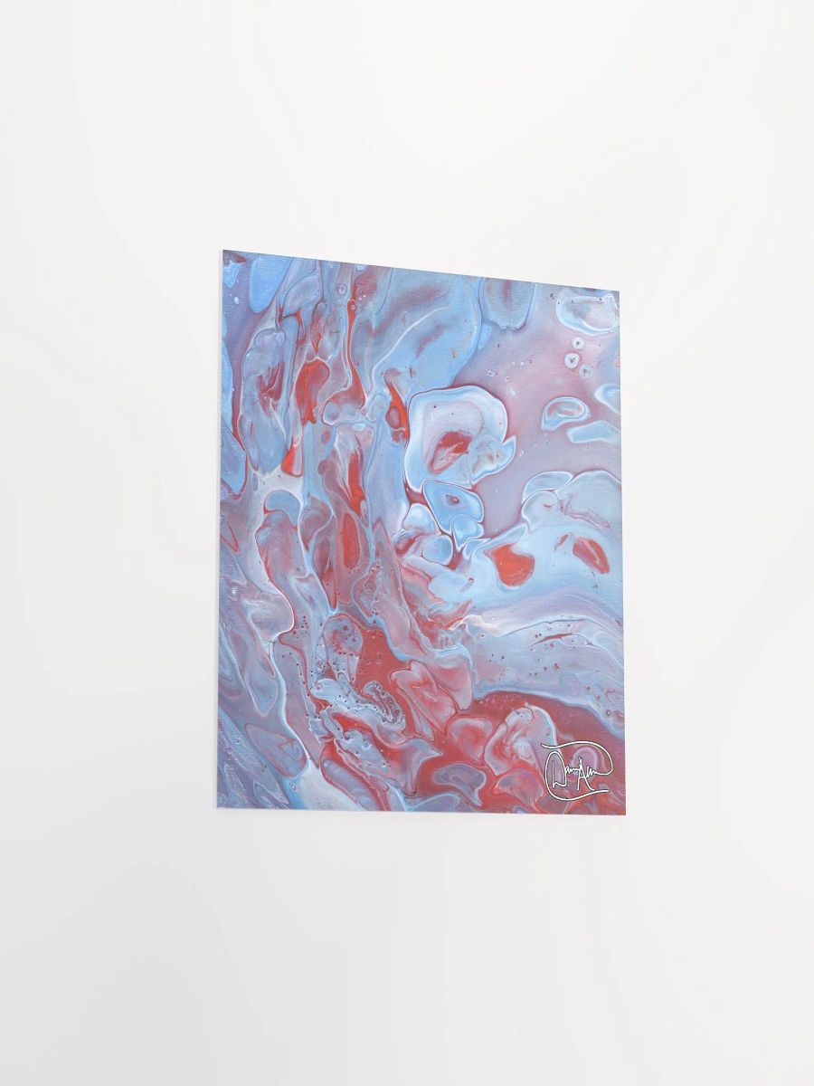 Neon Blue Fluid Acrylic Print product image (3)