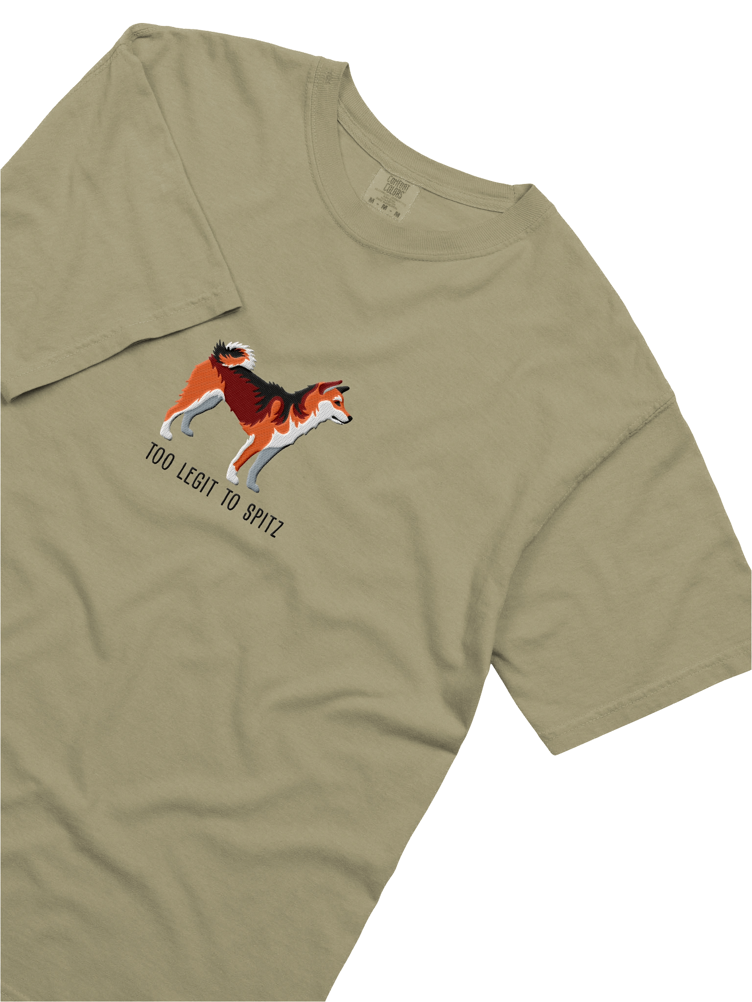 Too Legit to Spitz T-Shirt(Embroidered) of a Shiba Inu(Sesame) product image (23)