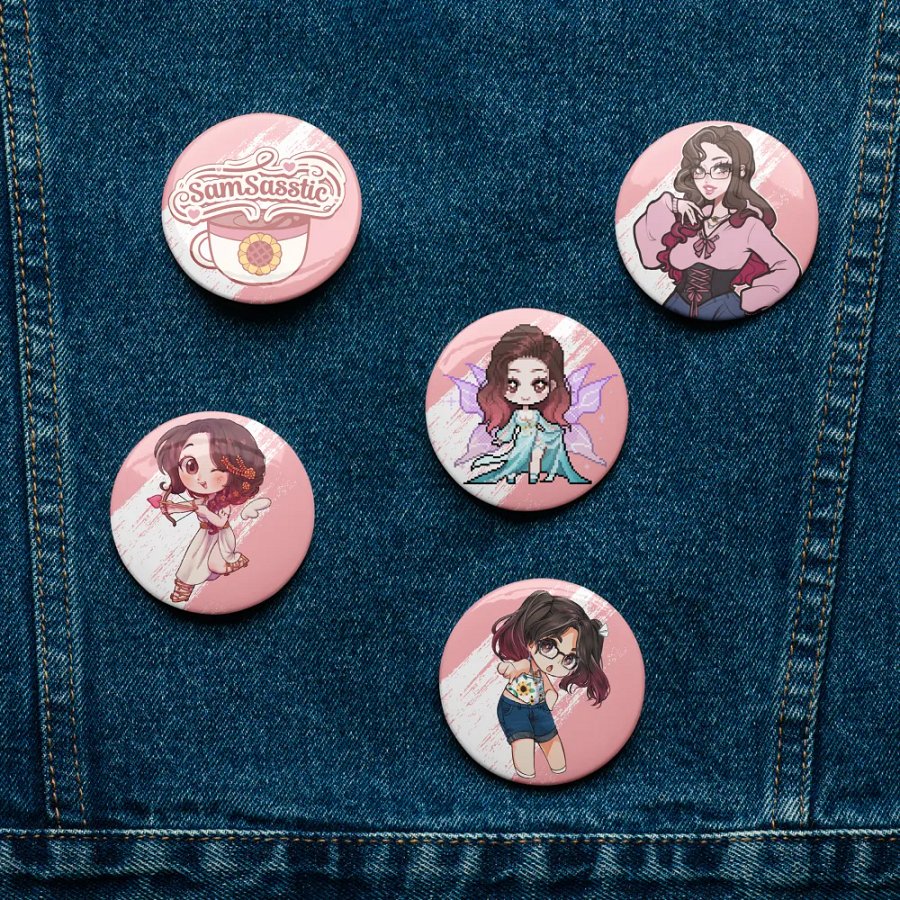 SamSasstic Buttons Galore! Set of 5 product image (3)