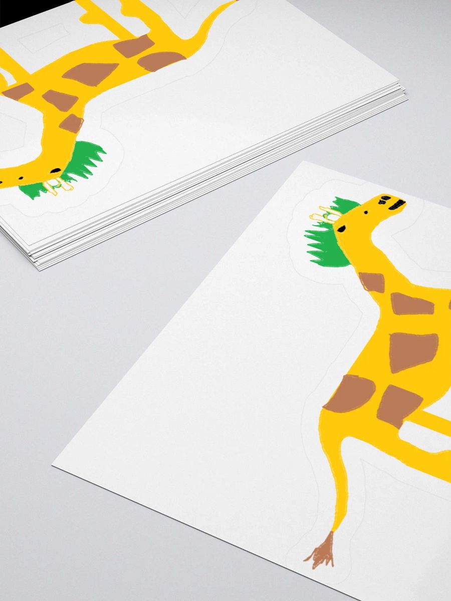 Giraffe on Skateboard Sticker product image (8)