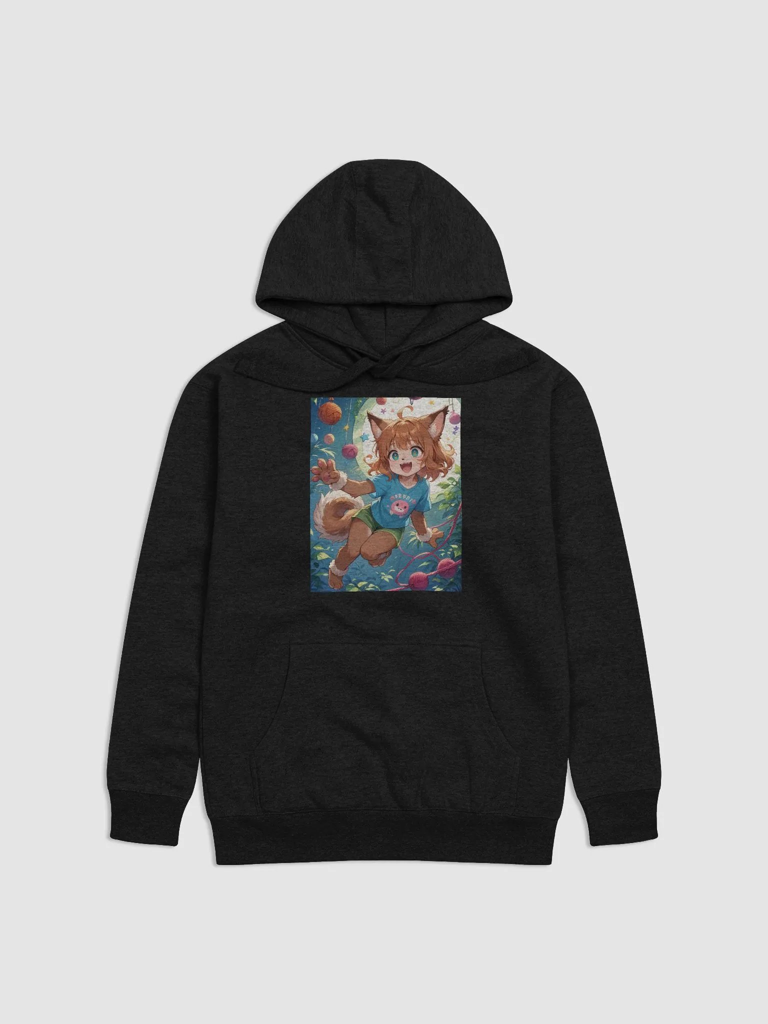 Animated Cat Girl Unisex Hoodie product image (10)