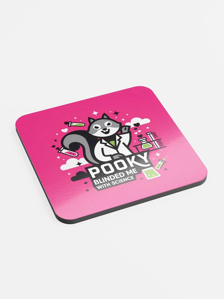 Coaster or micro art piece: pooky blinded me with science pop art product image (2)