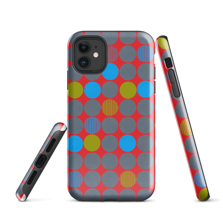 Retro MCM Circles iPhone® Tough Case product image (1)