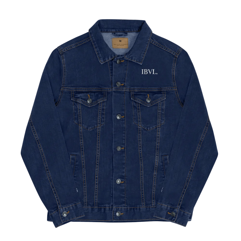 Classic Embroidered IBVL Signature Unisex Denim Jacket