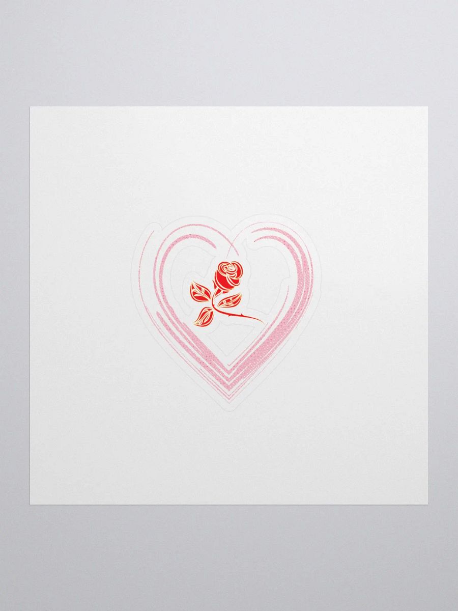 Golden Rose Heart Sticker product image (2)