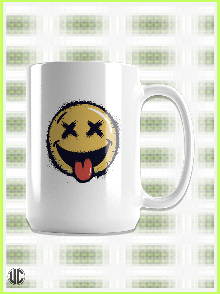 X Smiley – 15 oz Ceramic Mug by UnkoCon product image (1)
