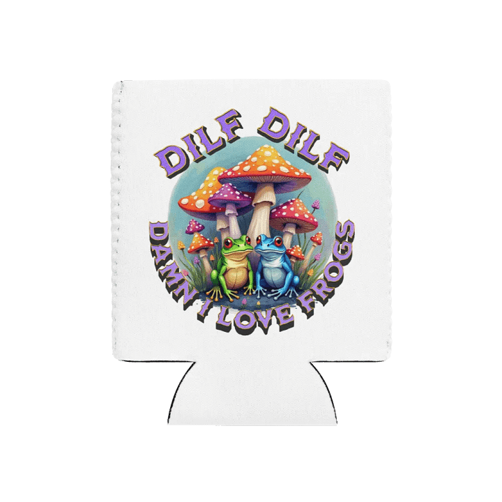 DILF Damn I Love Frogs Fantasy Can Cooler product image (1)