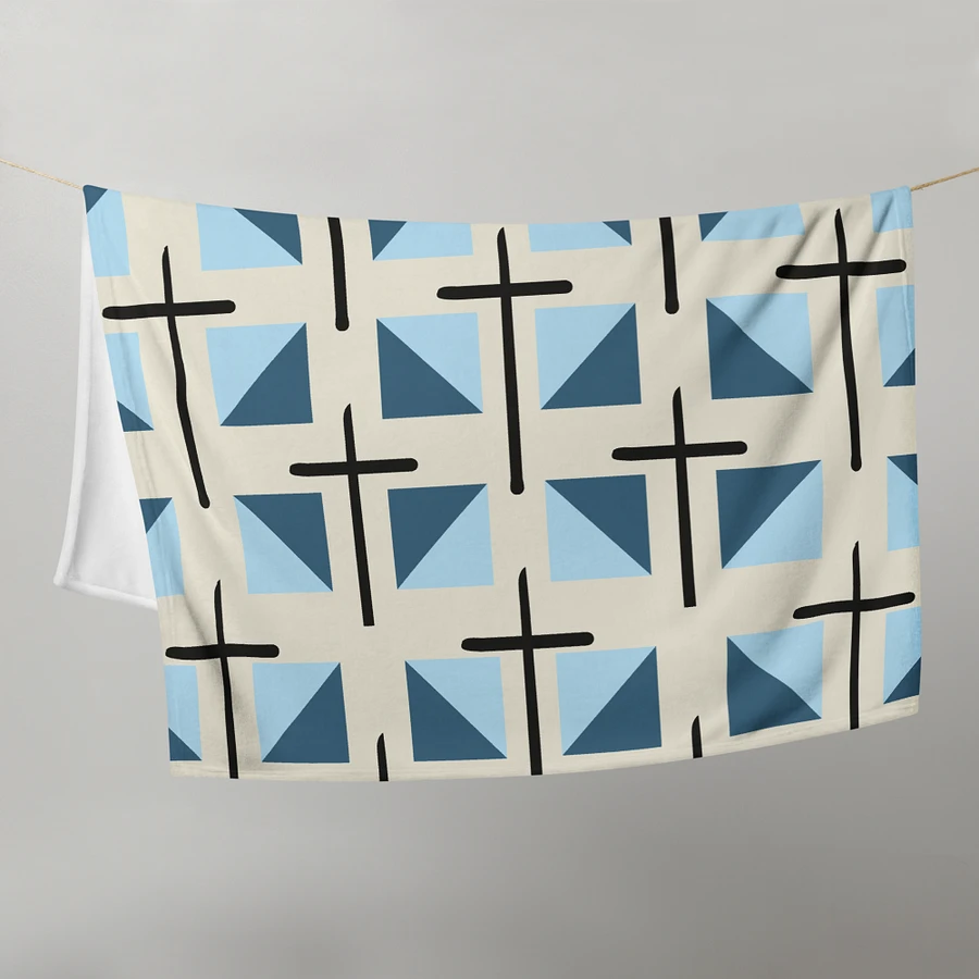 Blue Cross Quilted Patterned Blanket product image (10)