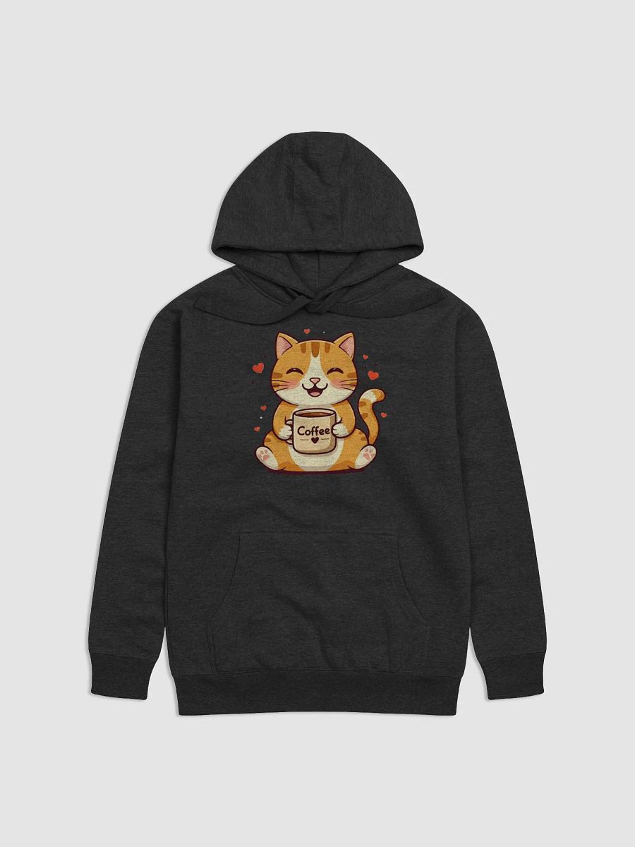 Smiling Cat Coffee Lover Hoodie product image (2)