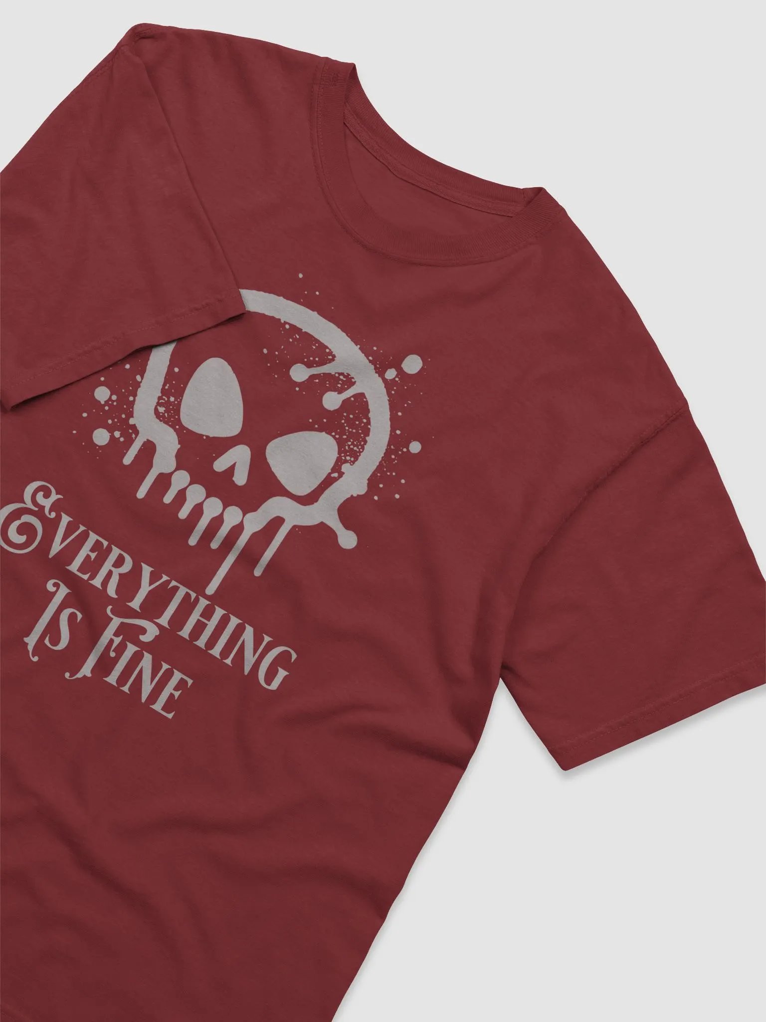 Everything is Fine Skull Design Comfort Colors T-Shirt product image (36)