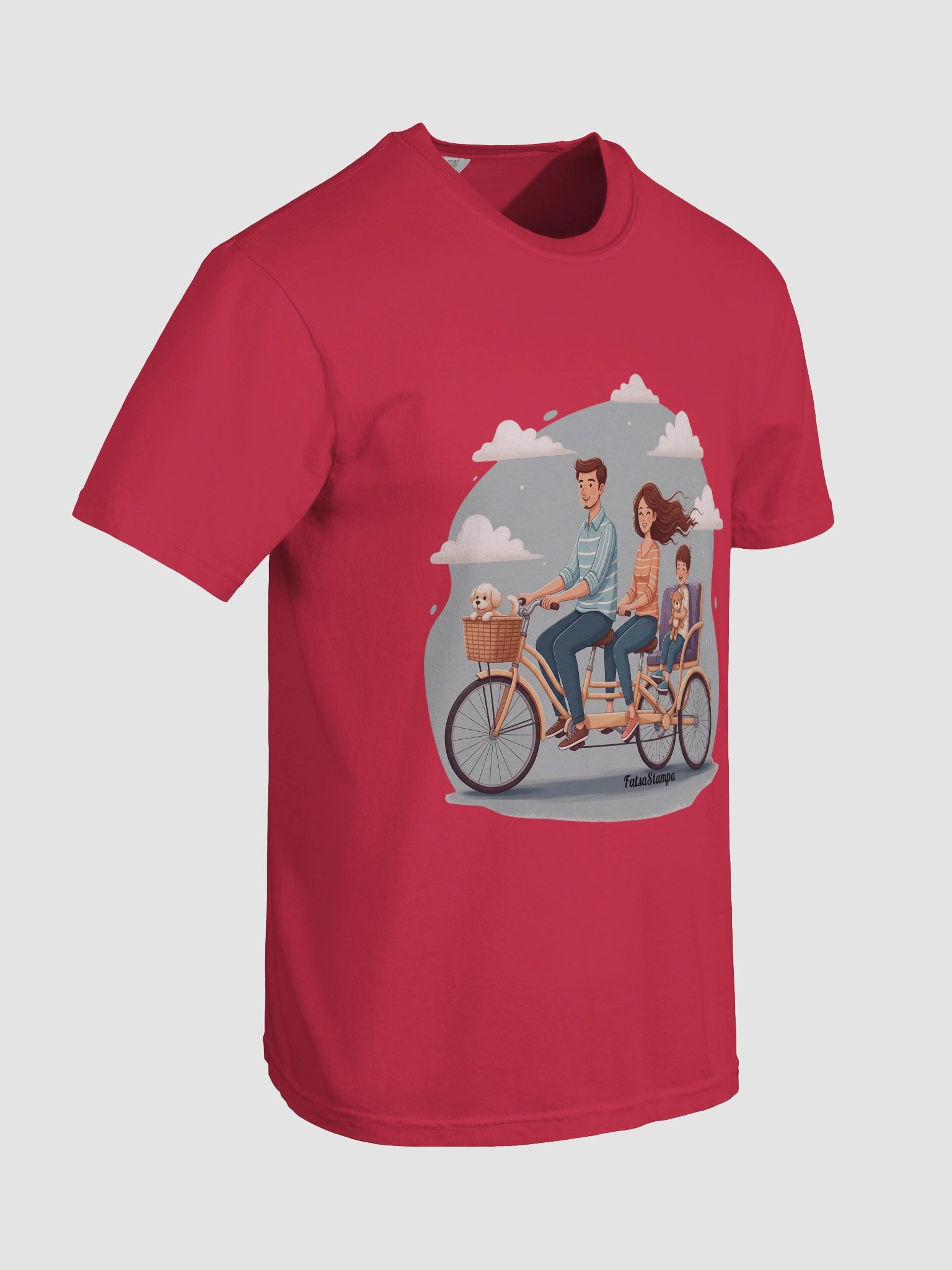 Bicycle Family Tandem Bicycle Ride T-Shirt product image (20)