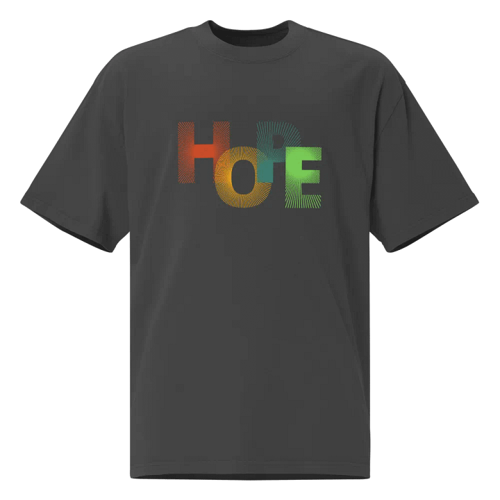 Hopeful Patterns Oversized T-Shirt unisex product image (2)