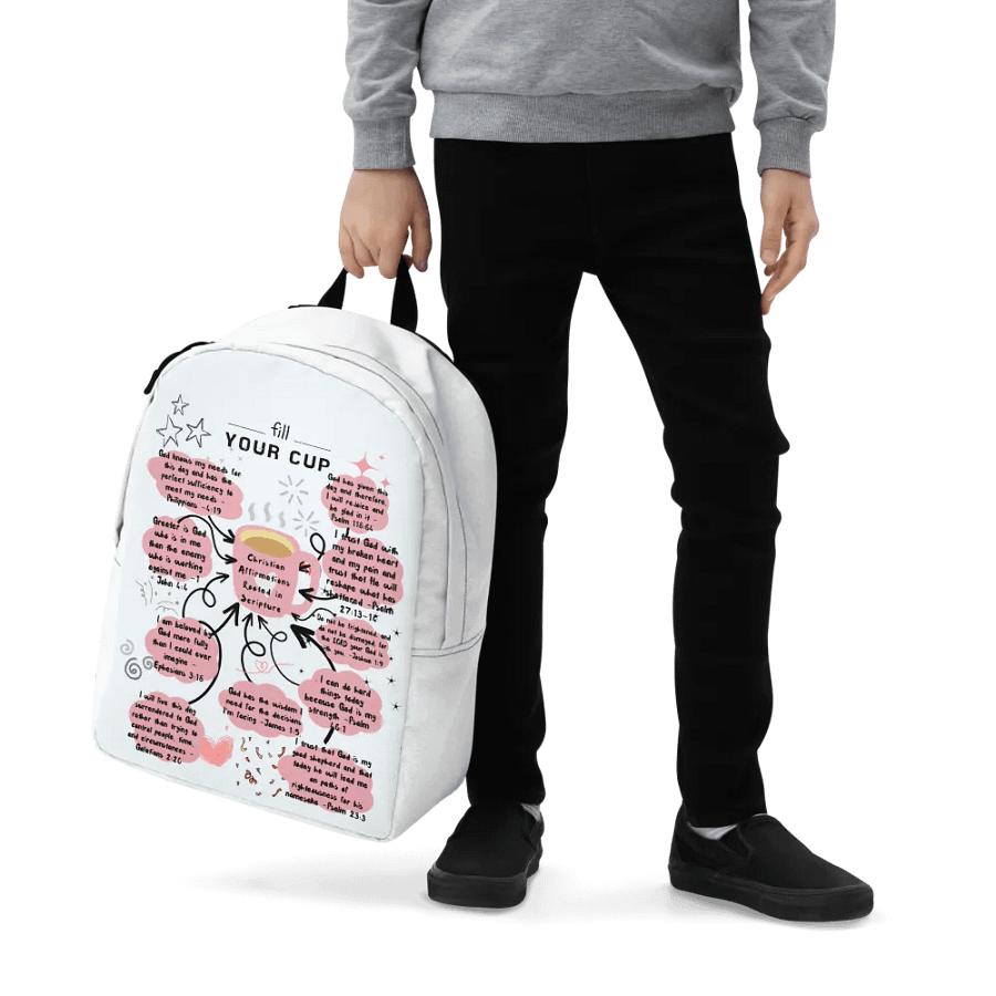 Christain affirmations rooted in the scripture Minimalist Backpack product image (10)
