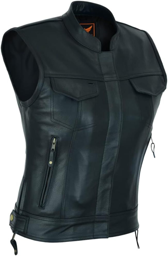 Leather Biker Vest [LADIES] product image (2)