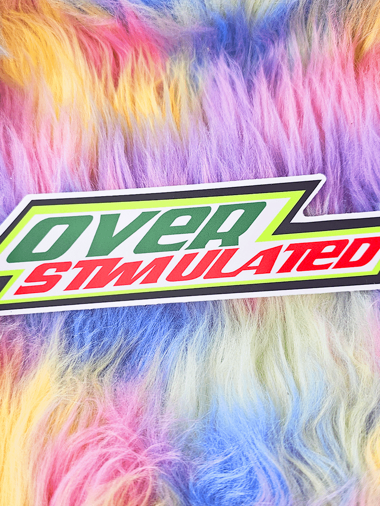 Overstimulated | Bumper Sticker product image (2)