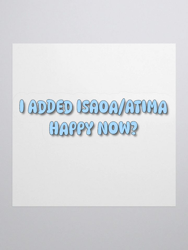 ISAOA/ATIMA Sticker product image (1)