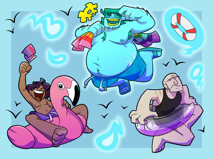Pool Party Pride stickers product image (1)