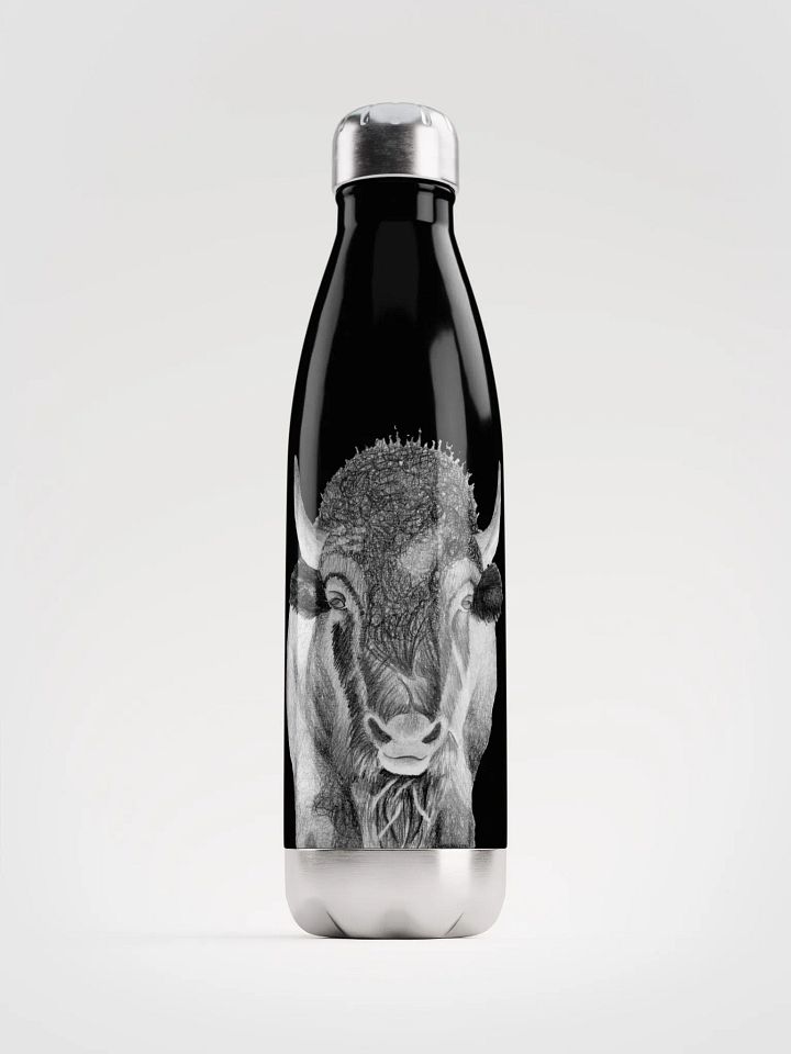 Bison Drawing Water Bottle product image (1)