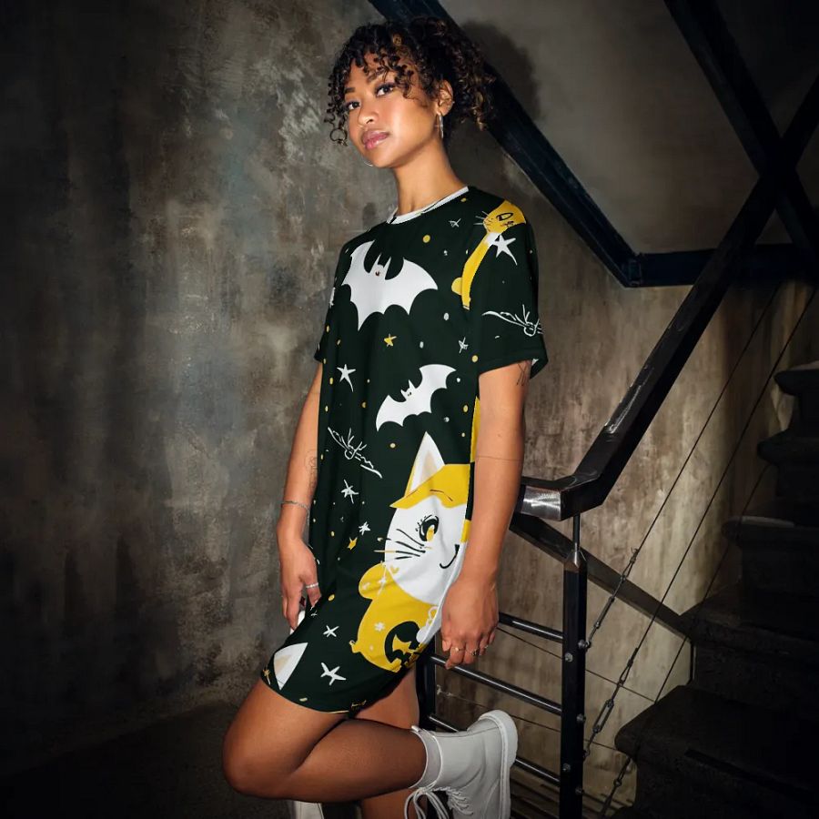 Creepy Carnival Chaos T Shirt Dress product image (12)