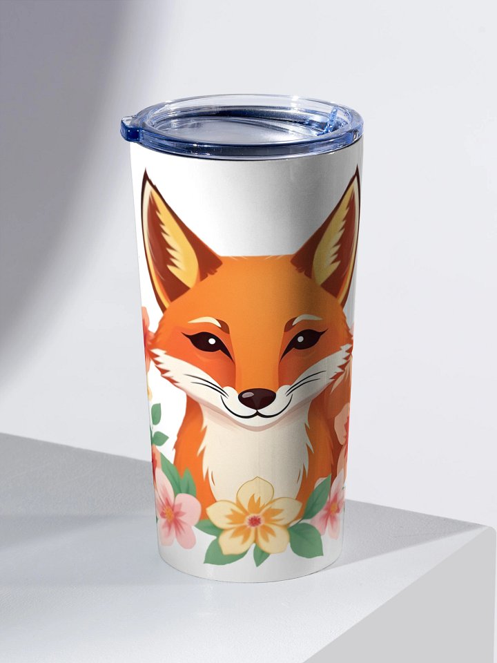 Floral Fox 20oz Stainless Steel Tumbler product image (2)