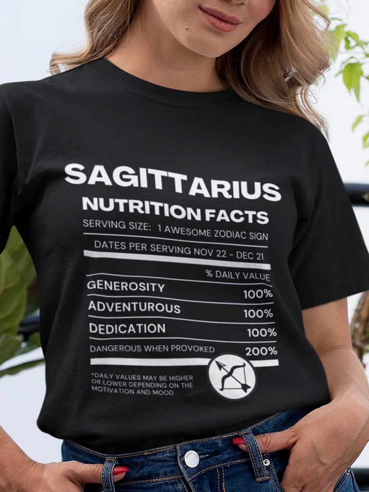 Sagittarius Nutrition Facts T-Shirt product image (1)