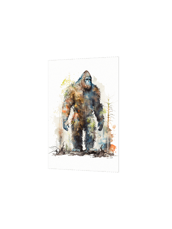 Bigfoot Art Poster - Colorful Sasquatch Wall Decor product image (8)