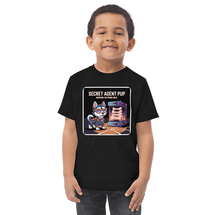 Secret Agent Pup Toddler Jersey product image (1)